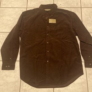 A Brand New Naturalife couduroy Coffee bean color shirt style # 760500. Size XL